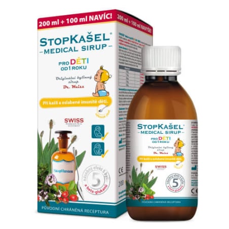 StopKašel Medical sirup od 1 roku 200 ml + 100 ml ZDARMA Simply You