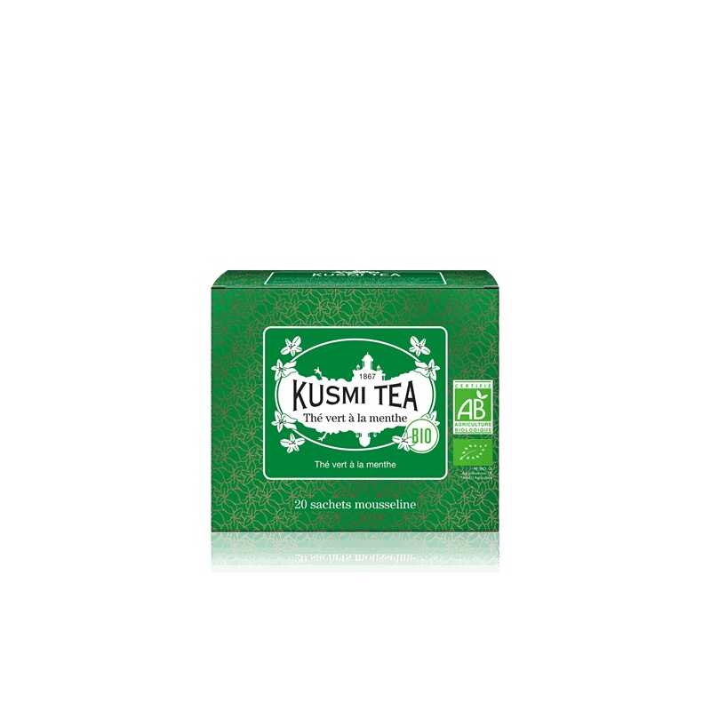 Spearmint green tea 20 mušelínových sáčků BIO, Kusmi Tea - 40 g Spearmint green tea 20 mušelínových sáčků BIO, Kusmi Tea - 40 g