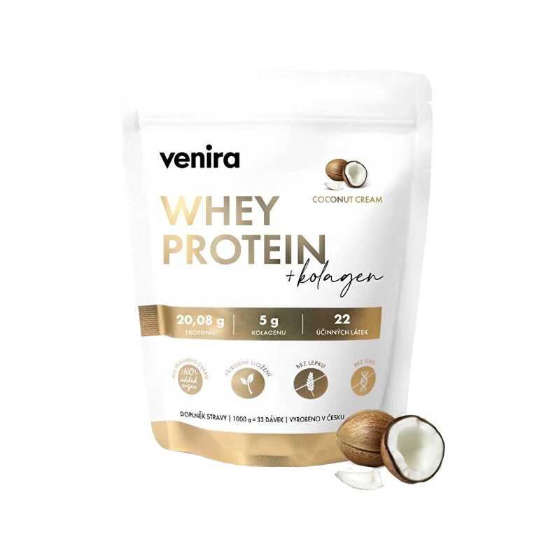 Whey protein příchuť kokosový krém Venira - 1000 g