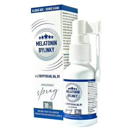 Melatonin Bylinky mátový sprej Clinical - 30 ml