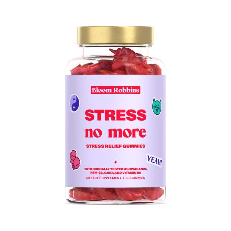 Stress no more / gumové bonbony proti stresu Bloom Robbins - 60 ks