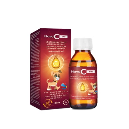 Novo C Kids lipozomální tekutý vitamín C 120 ml 1 r+ Novo C