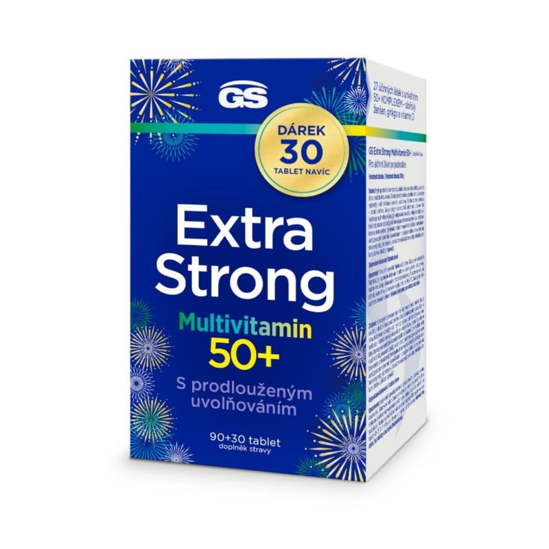 GS Extra Strong Multivitamin 50+ 90 + 30 tablet ZDARMA Greenswan