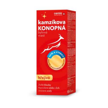 Kamzíkova konopná mast hřejivá 200 ml + soutěž Cemio