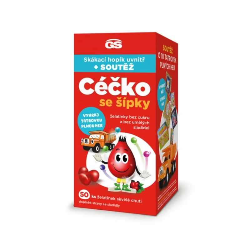 GS Céčko želatinky bez cukru 50 kusů + dárek skákací hopík Greenswan GS Céčko želatinky bez cukru 50 kusů + dárek skákací hopík Greenswan