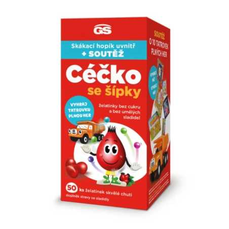 GS Céčko želatinky bez cukru 50 kusů + dárek skákací hopík Greenswan