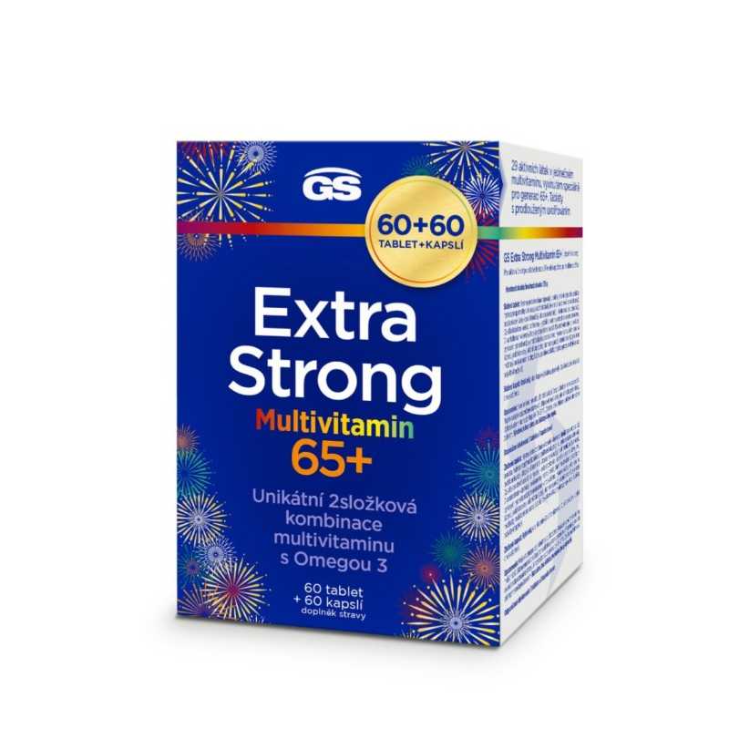 GS Extra Strong Multivitamin 65+ 60 tablet + Greenswan - 60 kapslí