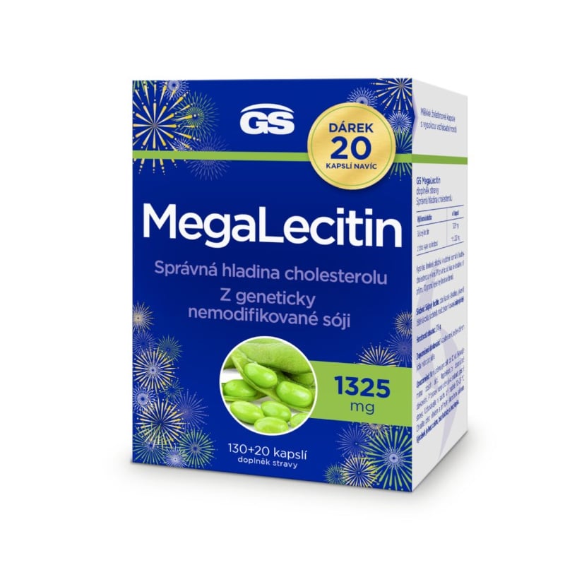 GS Megalecitin 1325 mg 130 + 20 kapslí ZDARMA Greenswan
