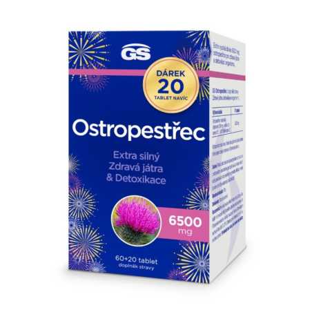 GS Ostropestřec 6500 mg 60 + 20 tablet ZDARMA Greenswan