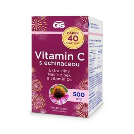 GS Vitamin C 500 s echinaceou 70 + 40 tablet ZDARMA Greenswan