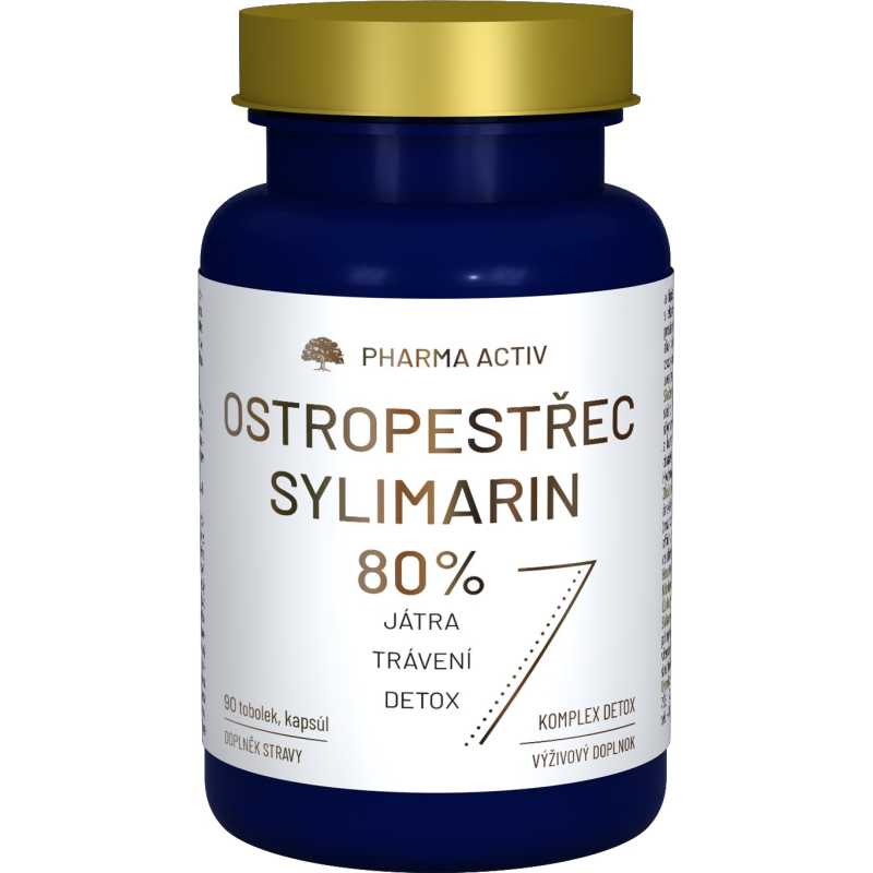 Ostropestřec Sylimarin 80 % Pharma Activ - 90 tobolek Ostropestřec Sylimarin 80 % Pharma Activ - 90 tobolek