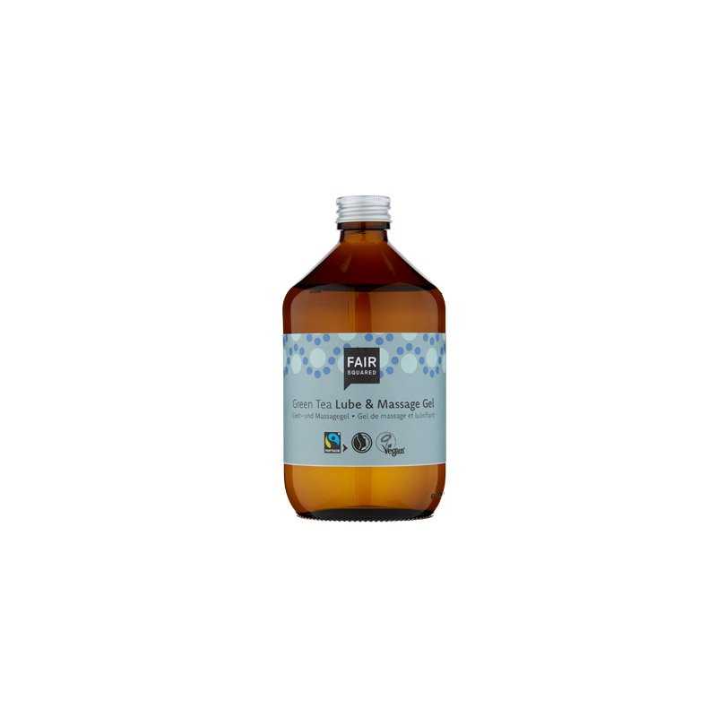 Fair Squared Lubrikační a masážní gel se zeleným čajem 500 ml - veganský a fair trade Fair Squared Lubrikační a masážní gel se zeleným čajem 500 ml - veganský a fair trade