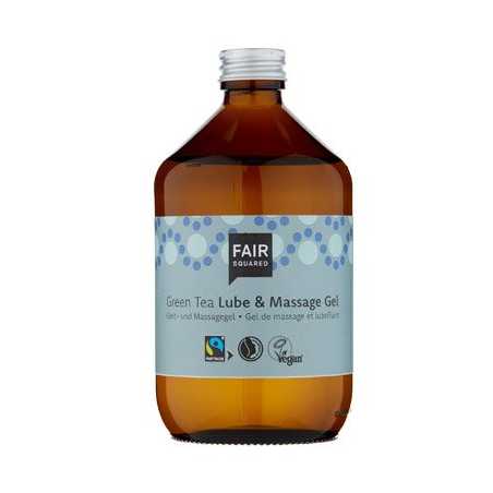 Fair Squared Lubrikační a masážní gel se zeleným čajem 500 ml - veganský a fair trade