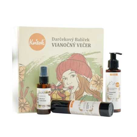 Kvitok Dárkový kosmetický balíček Vánoční večer - sváteční hostina pro pokožku