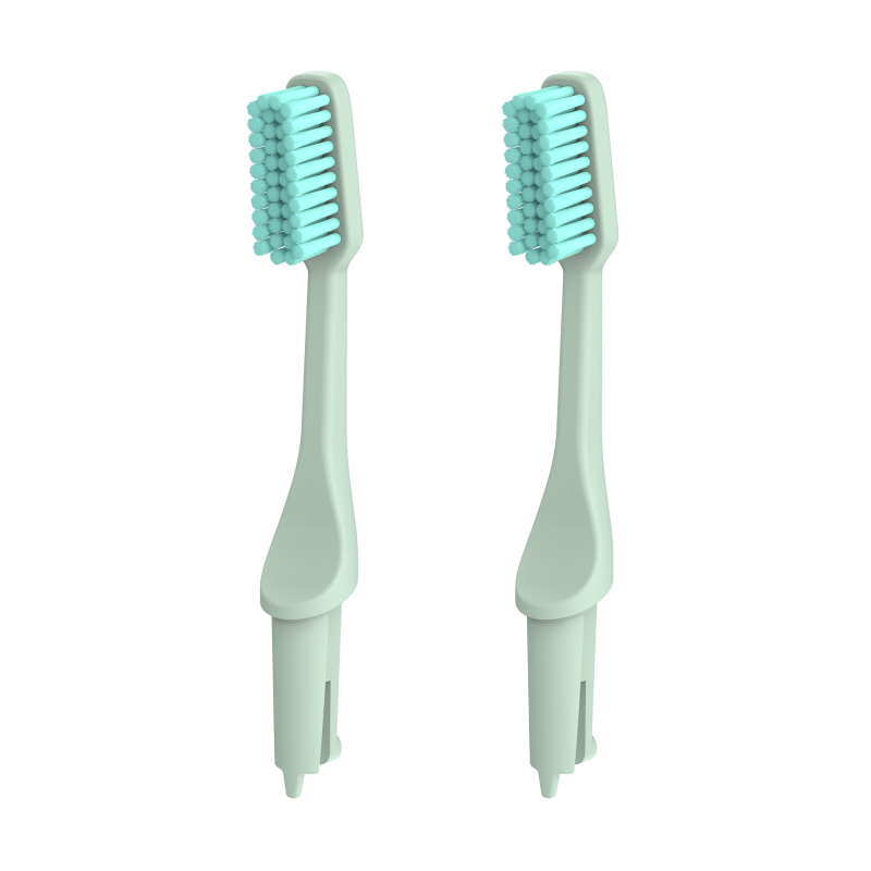 TIO TIOBRUSH Náhradní hlavice k zubnímu kartáčku (medium) - Cool Dew - 2 ks