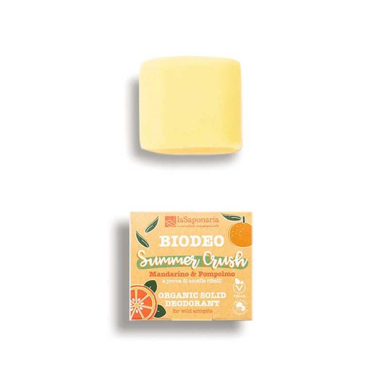 laSaponaria Tuhý deodorant Summer Crush BIO (40 g) - s exotickou vůní citrusů laSaponaria Tuhý deodorant Summer Crush BIO (40 g) - s exotickou vůní citrusů