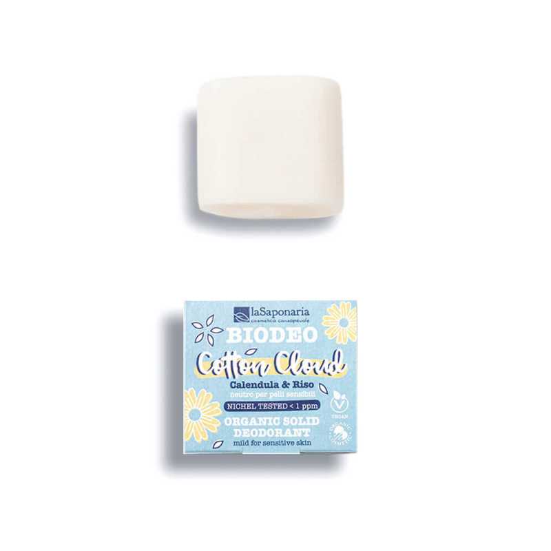 laSaponaria Tuhý deodorant Cotton Cloud BIO (40 g) - bez parfemace a jedlé sody
