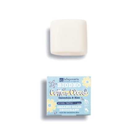 laSaponaria Tuhý deodorant Cotton Cloud BIO (40 g) - bez parfemace a jedlé sody