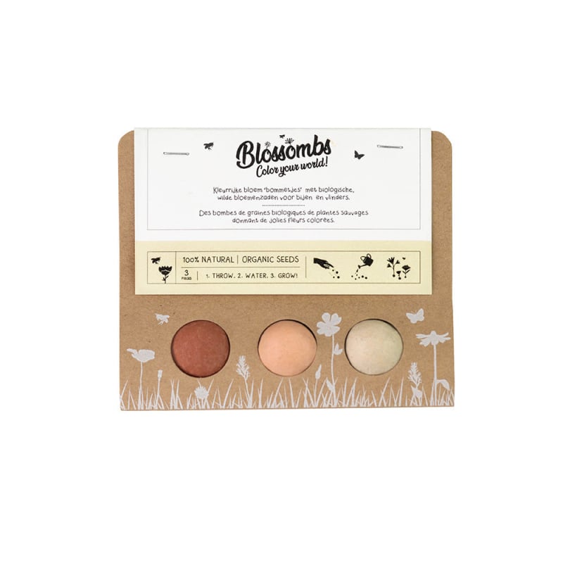 Blossombs Semínkové bomby - Drobný dáreček (3 ks) - originální a praktický dárek v jednom Blossombs Semínkové bomby - Drobný dáreček (3 ks) - originální a praktický dárek v jednom