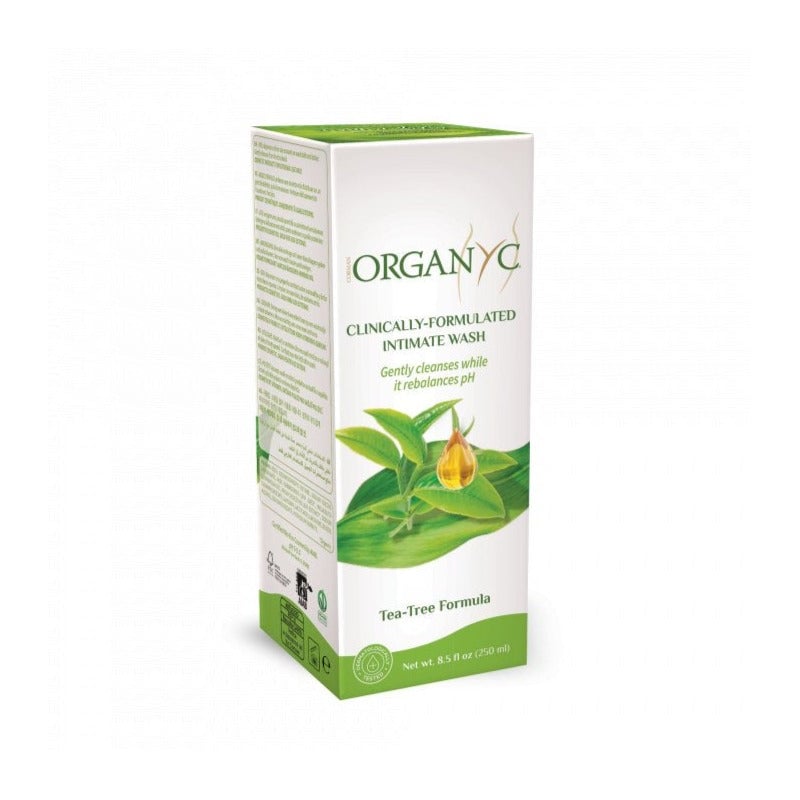 Organyc Gel pro intimní hygienu BIO - Tea Tree (250 ml) - pro citlivou pokožku Organyc Gel pro intimní hygienu BIO - Tea Tree (250 ml) - pro citlivou pokožku