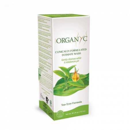 Organyc Gel pro intimní hygienu BIO - Tea Tree (250 ml) - pro citlivou pokožku