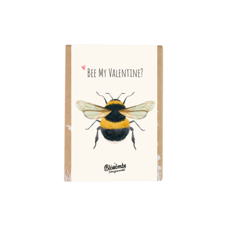 Blossombs Semínkové bomby - Dárková sada mini "Bee my Valentine" - Včelka (4 ks) - udělá radost vám i přírodě