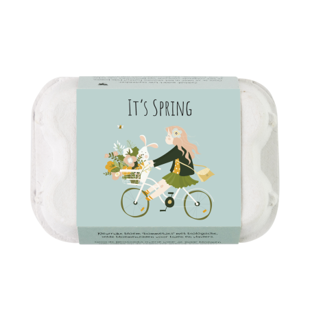 Blossombs Semínkové bomby - Dárkový box na vajíčka - Jaro (6 ks) - divoké luční kvítí