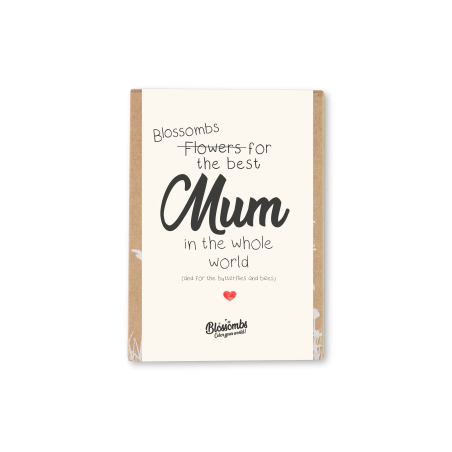 Blossombs Semínkové bomby - Dárková sada mini "Pro nejlepší maminku" (4 ks) - bomby se semínky lučních květin