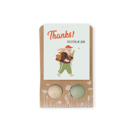 Blossombs Semínkové bomby - Drobný dáreček pro učitele - Zajíček (2 ks)