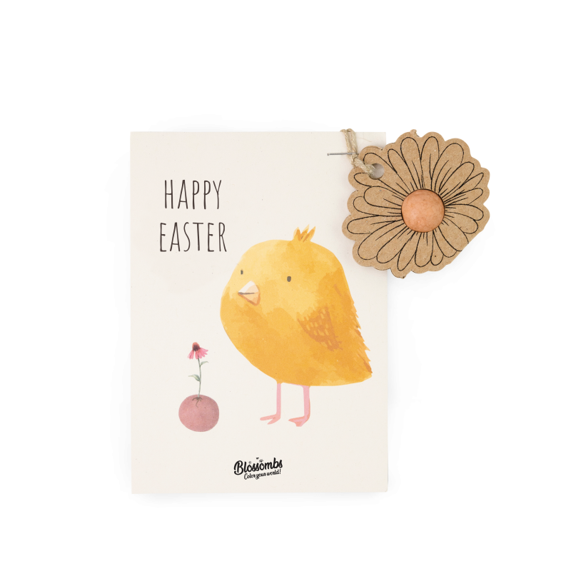 Blossombs Semínková bomba - Dárková dekorace "Veselé Velikonoce" - Květina (1 ks)