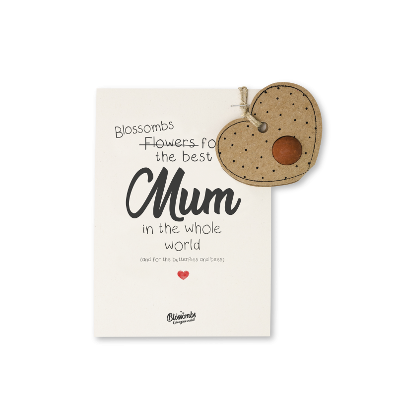 Blossombs Semínková bomba - Dárková dekorace "Pro nejlepší maminku" - Srdíčko (1 ks) Blossombs Semínková bomba - Dárková dekorace "Pro nejlepší maminku" - Srdíčko (1 ks)