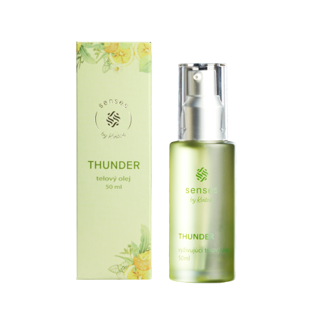Kvitok Senses Vyživující tělový olej Thunder (50 ml) - svěže kořenitá vůně