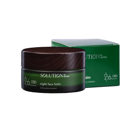 Kvitok Solution Konopný pleťový krém - noční (30 ml) - silně regenerační účinek