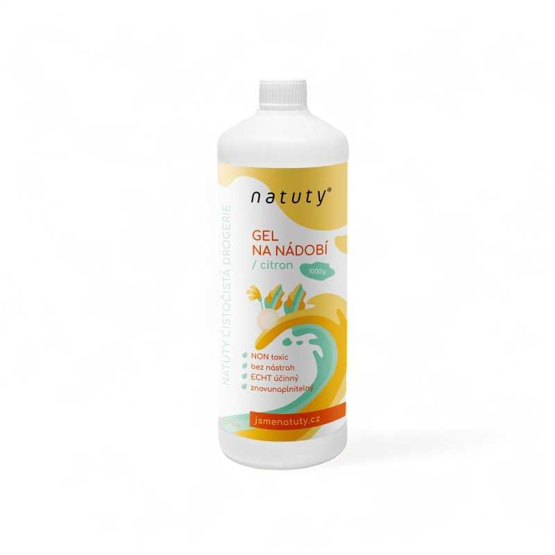 Natuty Gel na nádobí s vůní citronu (1 l) Natuty Gel na nádobí s vůní citronu (1 l)