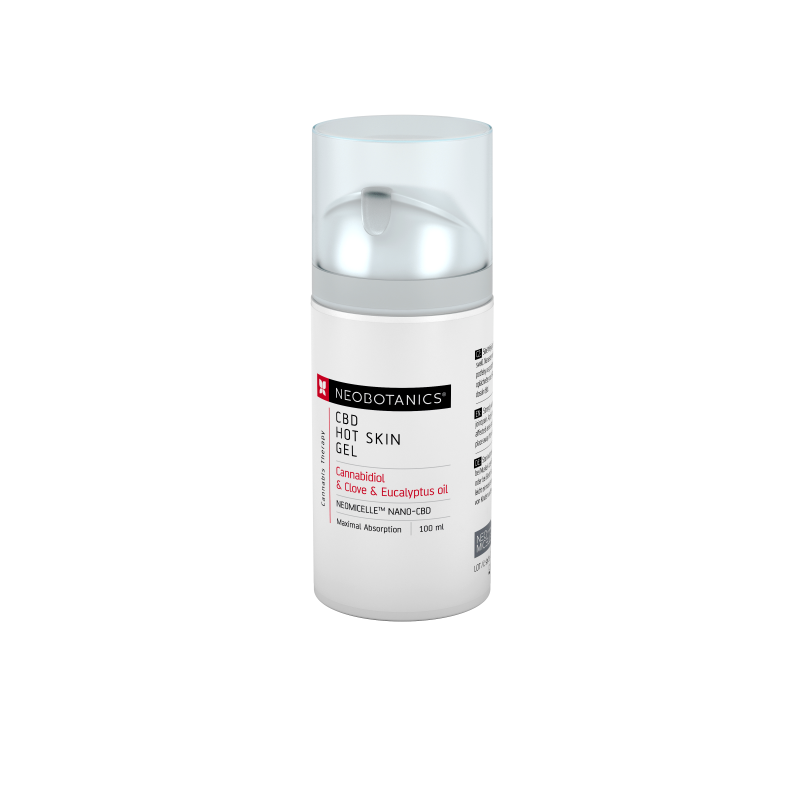 Neobotanics Hot Skin Gel s konopím 100 ml - prohřívá ztuhlé a namožené svaly Neobotanics Hot Skin Gel s konopím 100 ml - prohřívá ztuhlé a namožené svaly