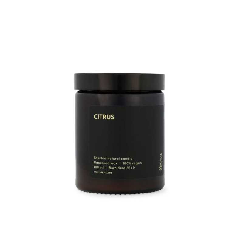 Mulieres Vonná svíčka ve skle - citrus (180 ml) - až 35 hodin hoření Mulieres Vonná svíčka ve skle - citrus (180 ml) - až 35 hodin hoření