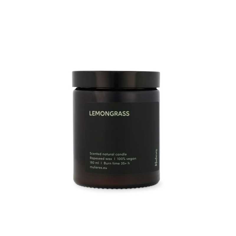 Mulieres Vonná svíčka ve skle - citronová tráva (180 ml) - až 35 hodin hoření Mulieres Vonná svíčka ve skle - citronová tráva (180 ml) - až 35 hodin hoření