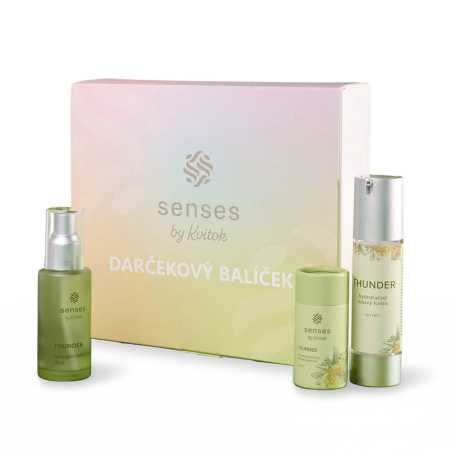 Kvitok Senses Dárková sada Thunder - tři voňavé poklady v balíčku