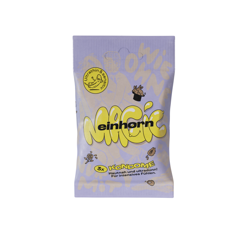Einhorn Kondomy Magic 3 ks - s tenkou stěnou Einhorn Kondomy Magic 3 ks - s tenkou stěnou