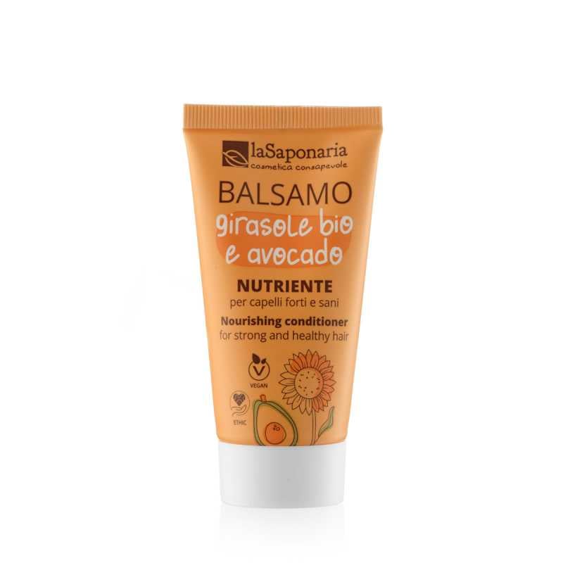 laSaponaria Vyživující kondicionér se slunečnicí a avokádem pro suché a poškozené vlasy 30 ml laSaponaria Vyživující kondicionér se slunečnicí a avokádem pro suché a poškozené vlasy 30 ml