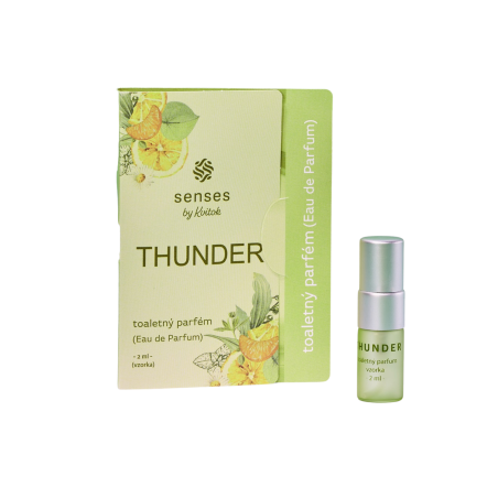 Kvitok Senses Toaletní parfém Thunder - vzorek (2 ml) - svěže kořenitá vůně