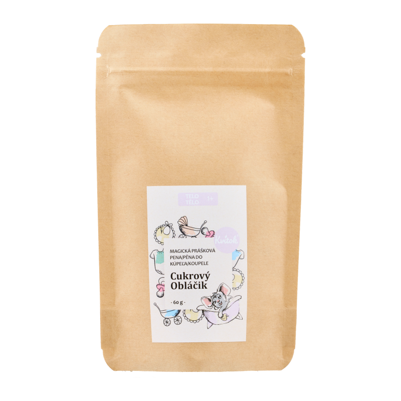 Kvitok Magická pěna do koupele Cukrový obláček 60 g - ideální pro děti