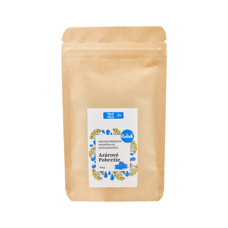 Kvitok Magická pěna do koupele Azurové pobřeží 60 g - krásně pění