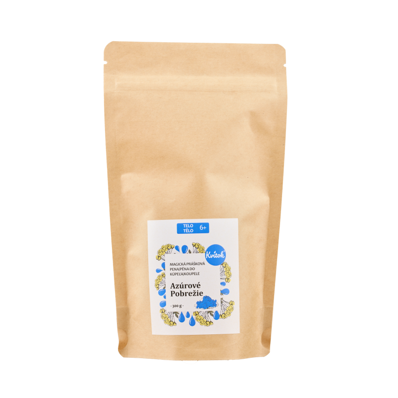 Kvitok Magická pěna do koupele Azurové pobřeží 300 g - krásně pění