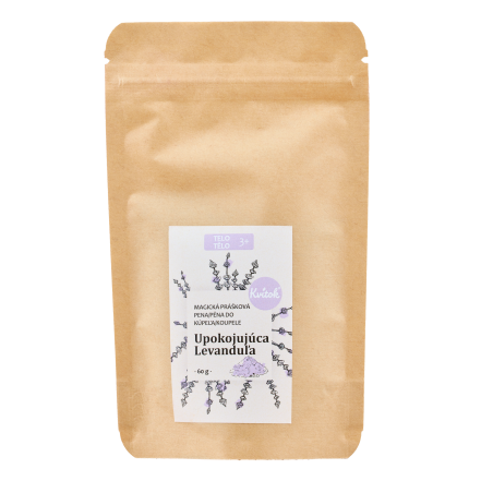 Kvitok Magická pěna do koupele Zklidňující levandule 60 g - krásně pění