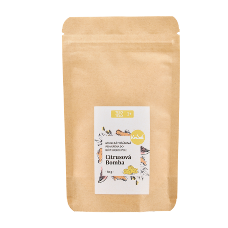 Kvitok Magická pěna do koupele Citrusová bomba 60 g - krásně pění