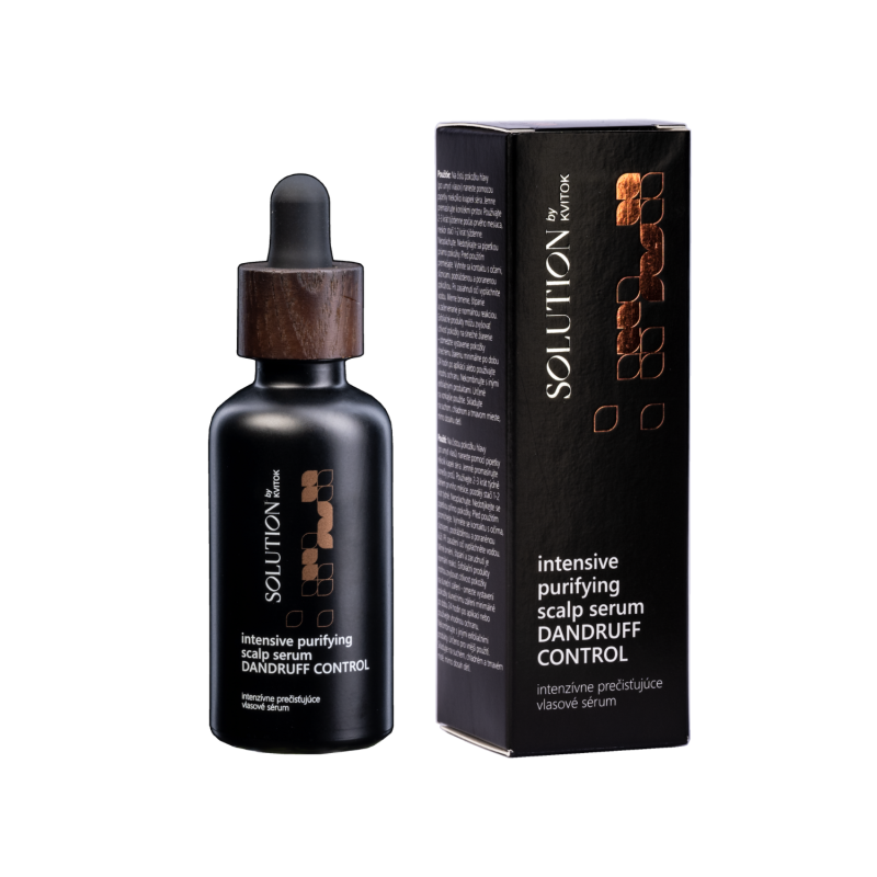Kvitok Solution Intenzivní pročišťující vlasové sérum Dandruff Control (50 ml) - na suché i mastné lupy a svědění