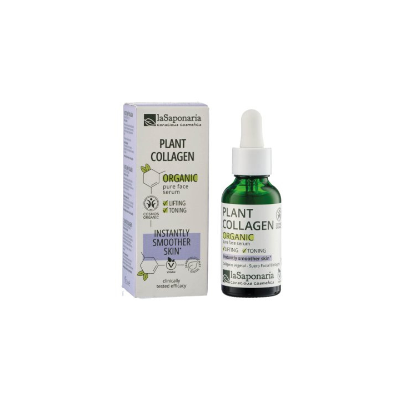 laSaponaria Pleťové sérum - Rostlinný kolagen BIO (30 ml) - pro hladší a pevnější pleť