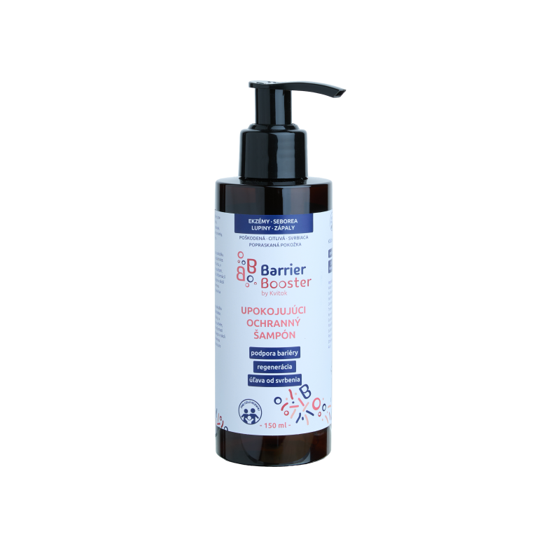 Kvitok Barrier Booster Zklidňující ochranný šampon (150 ml) - s ovesnými extrakty a levandulovou vodou