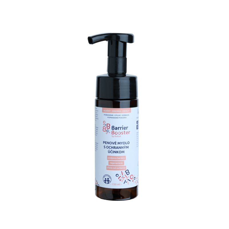 Kvitok Barrier Booster Tekuté pěnové mýdlo s ochranným účinkem (150 ml) - s jemnou vůní vanilky
